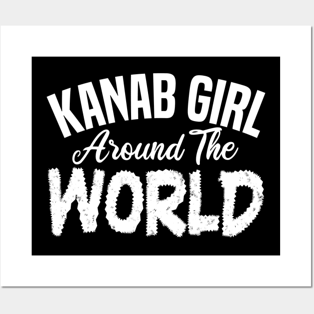 kanab girl around the world Wall Art by mdr design